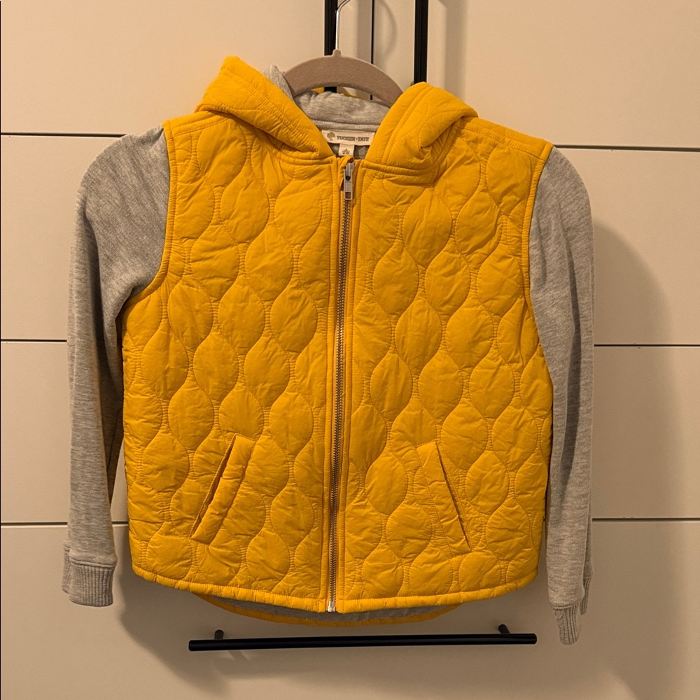 Tucker + Tate Yellow and Gray Quilted Vest